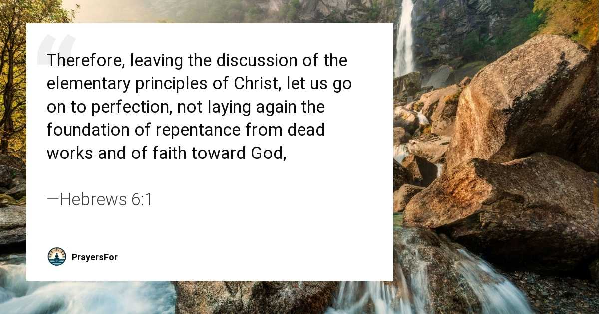 Hebrews 6:1