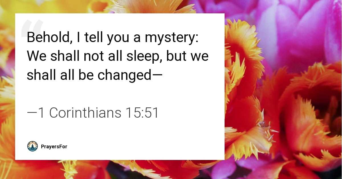 1 Corinthians 15:51