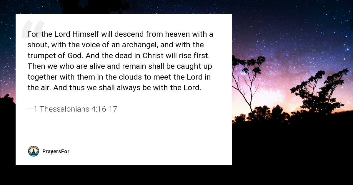 1 Thessalonians 4:16-17