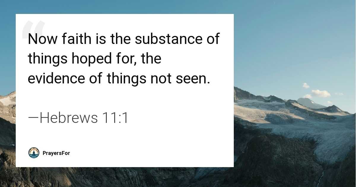 Hebrews 11:1