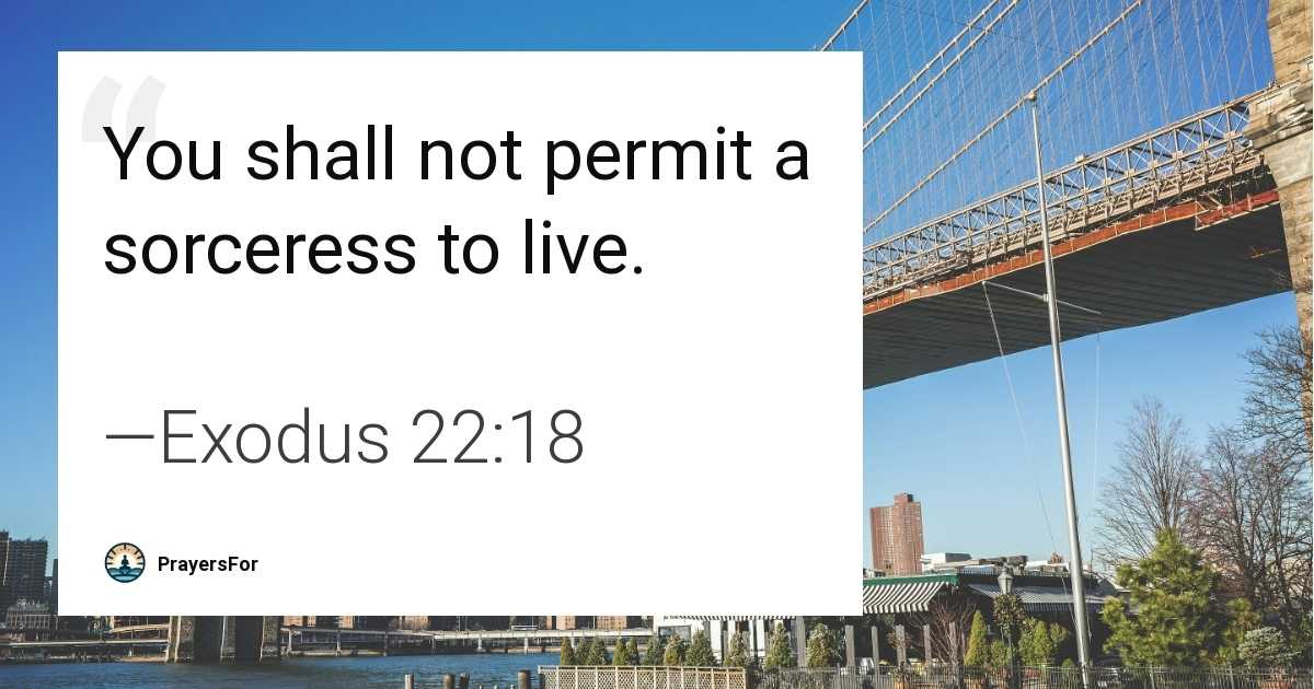 Exodus 22:18