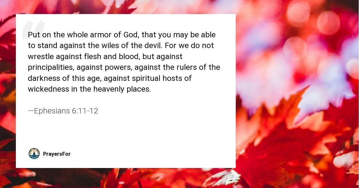 Ephesians 6:11-12
