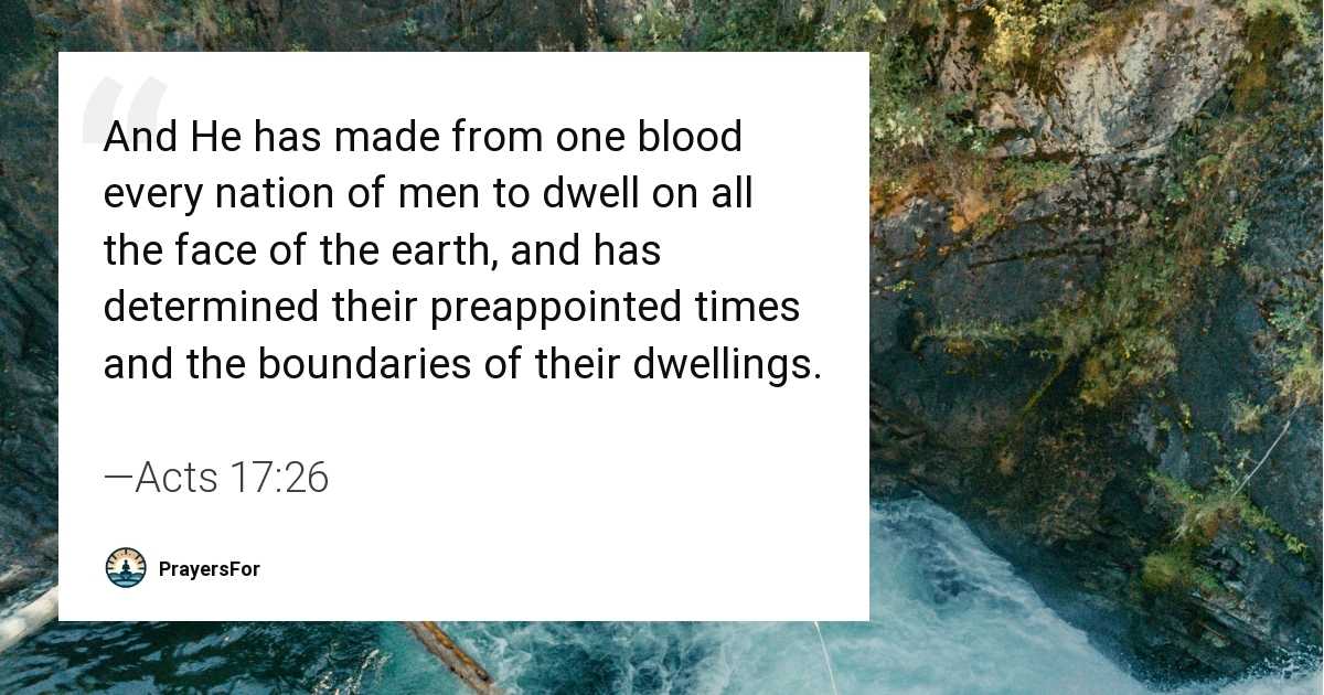 Acts 17:26