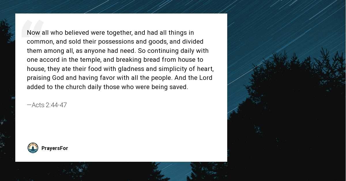Acts 2:44-47