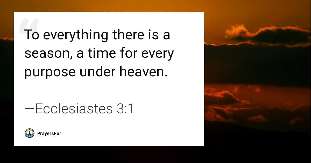 Ecclesiastes 3:1