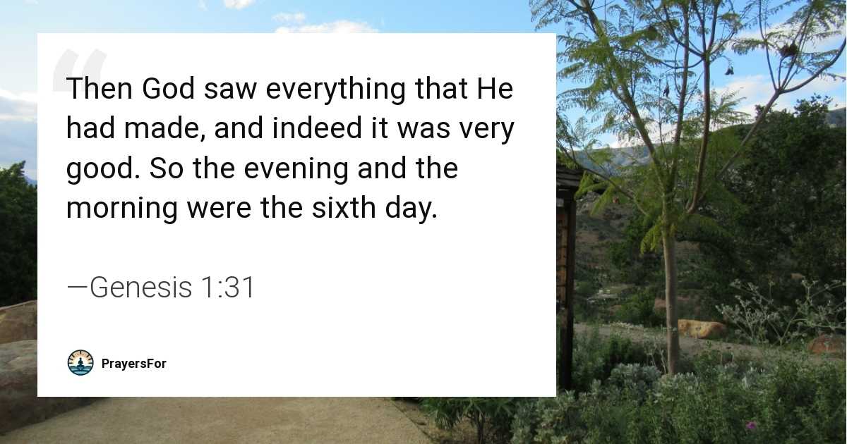Genesis 1:31