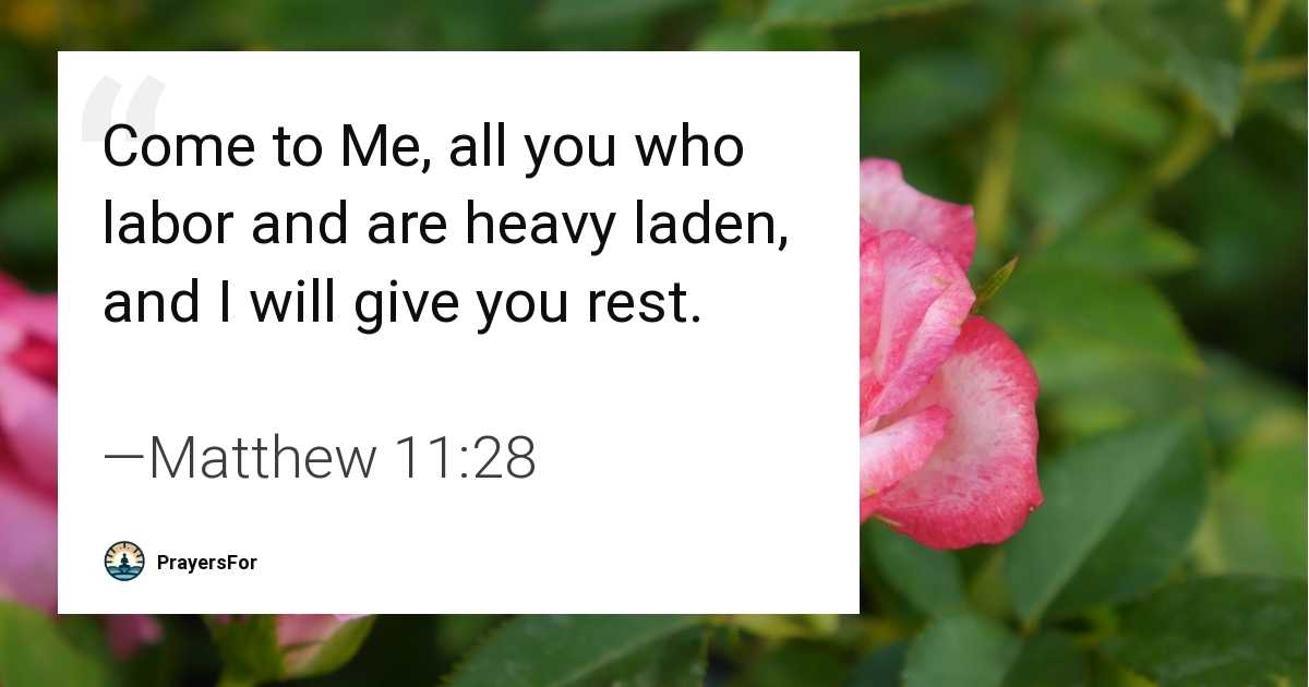 Matthew 11:28