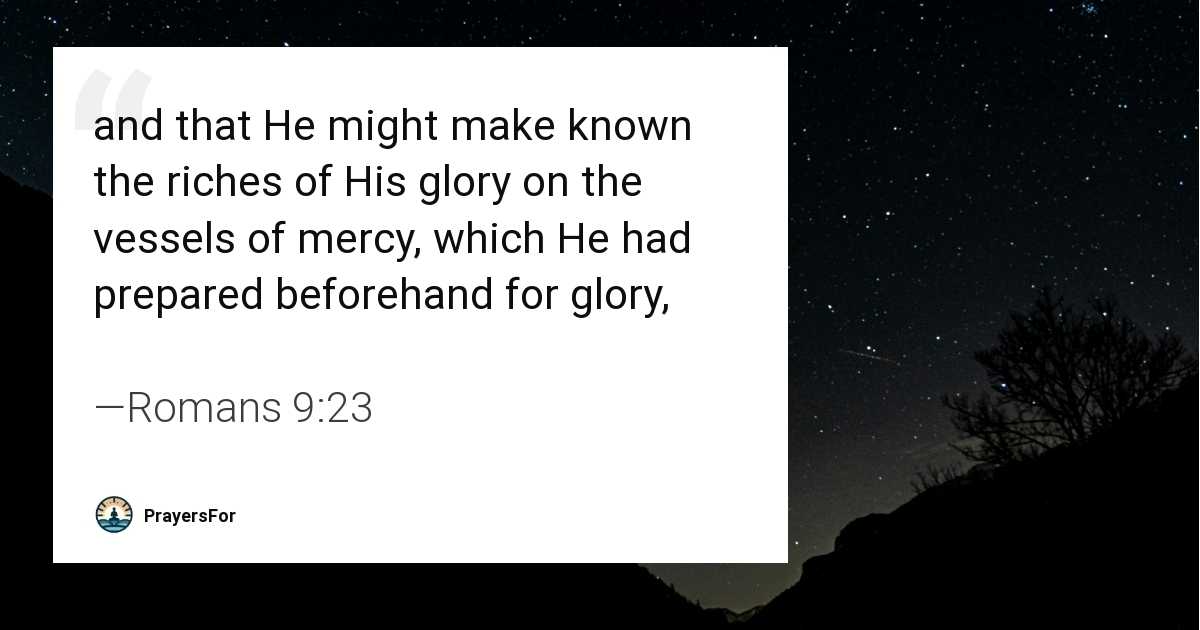 Romans 9:23
