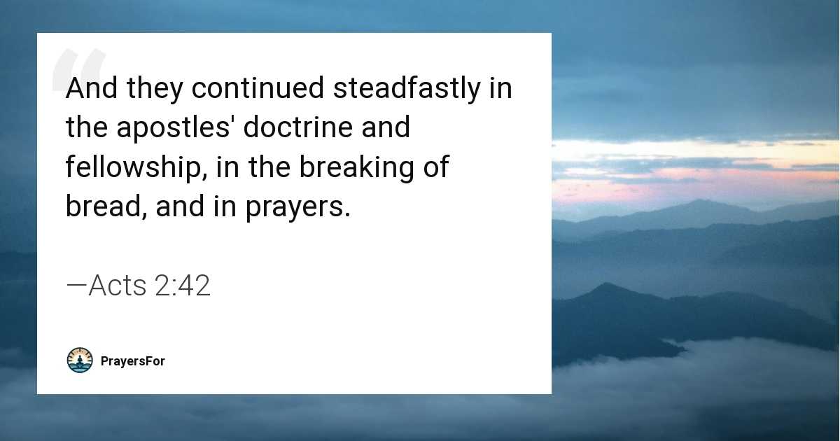 Acts 2:42