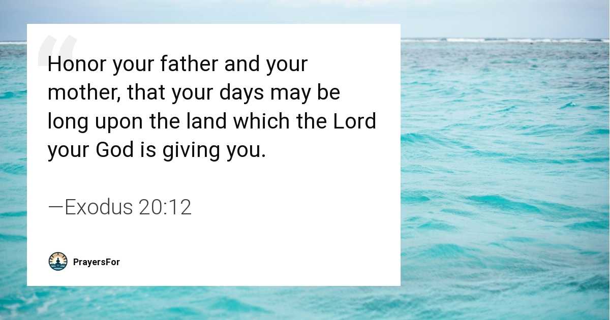 Exodus 20:12