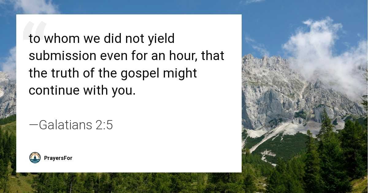 Galatians 2:5