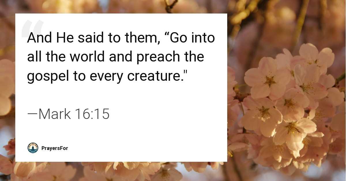 Mark 16:15