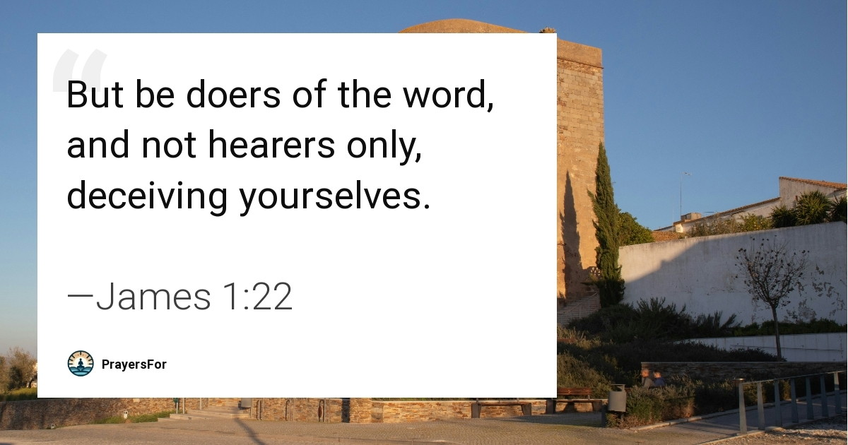 James 1:22