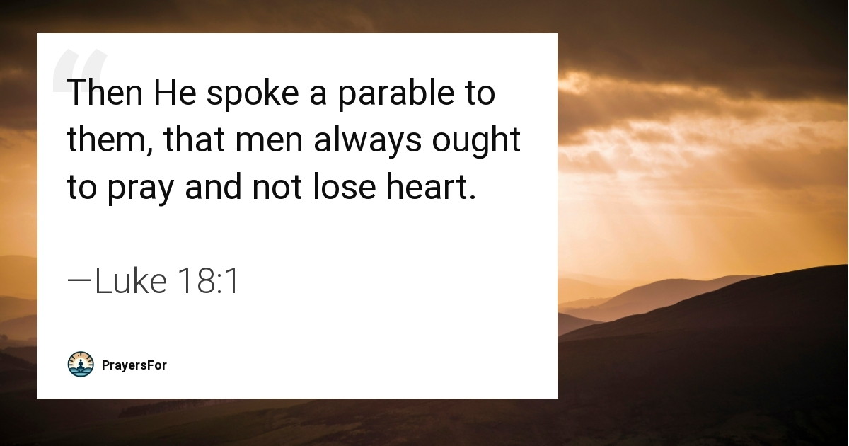Luke 18:1