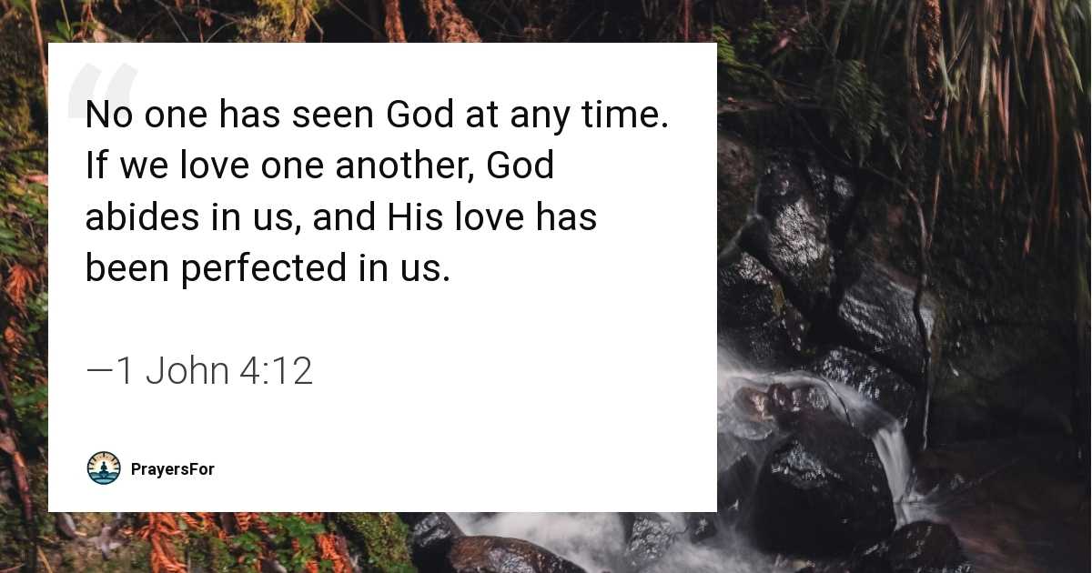 1 John 4:12