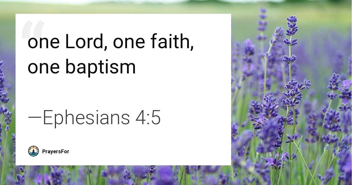 Ephesians 4:5