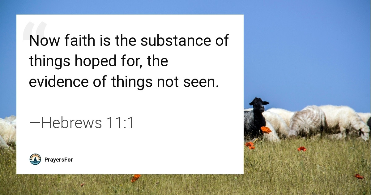 Hebrews 11:1