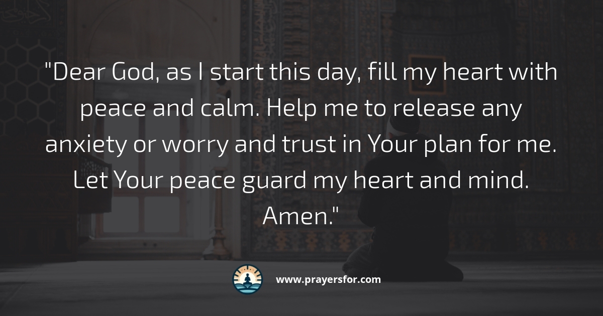 Peace and Calm Prayer