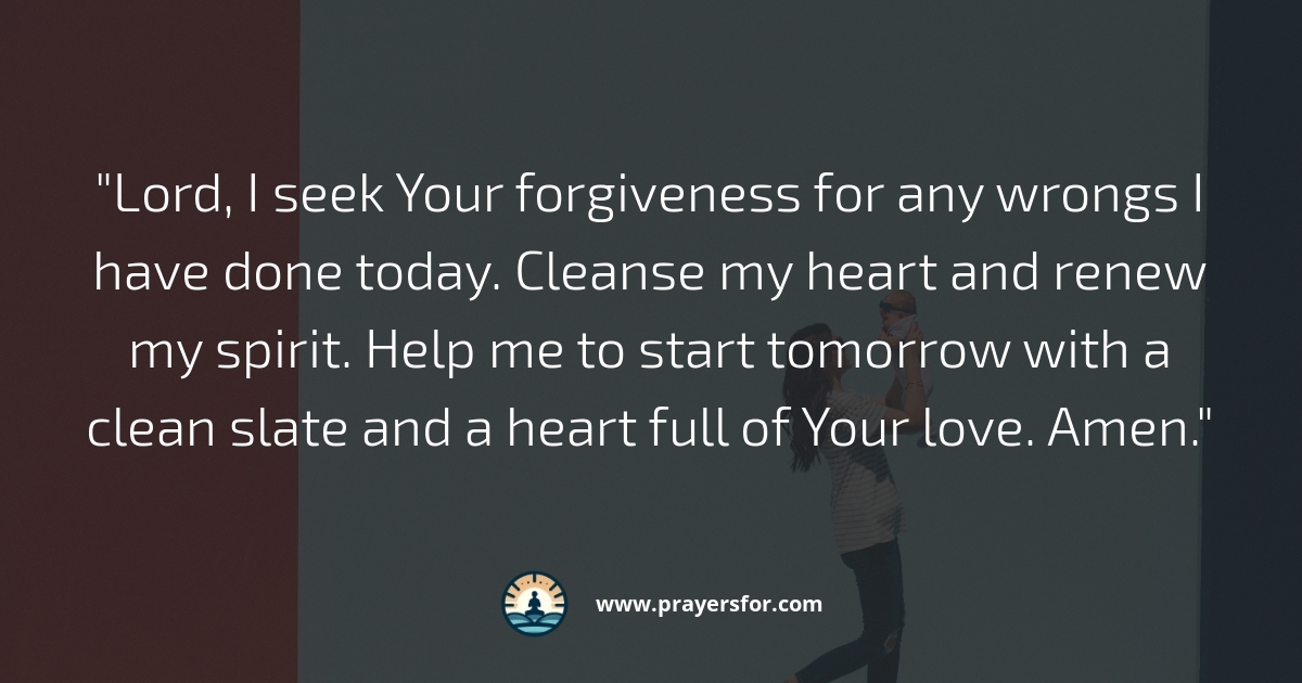 Forgiveness and Renewal Prayer