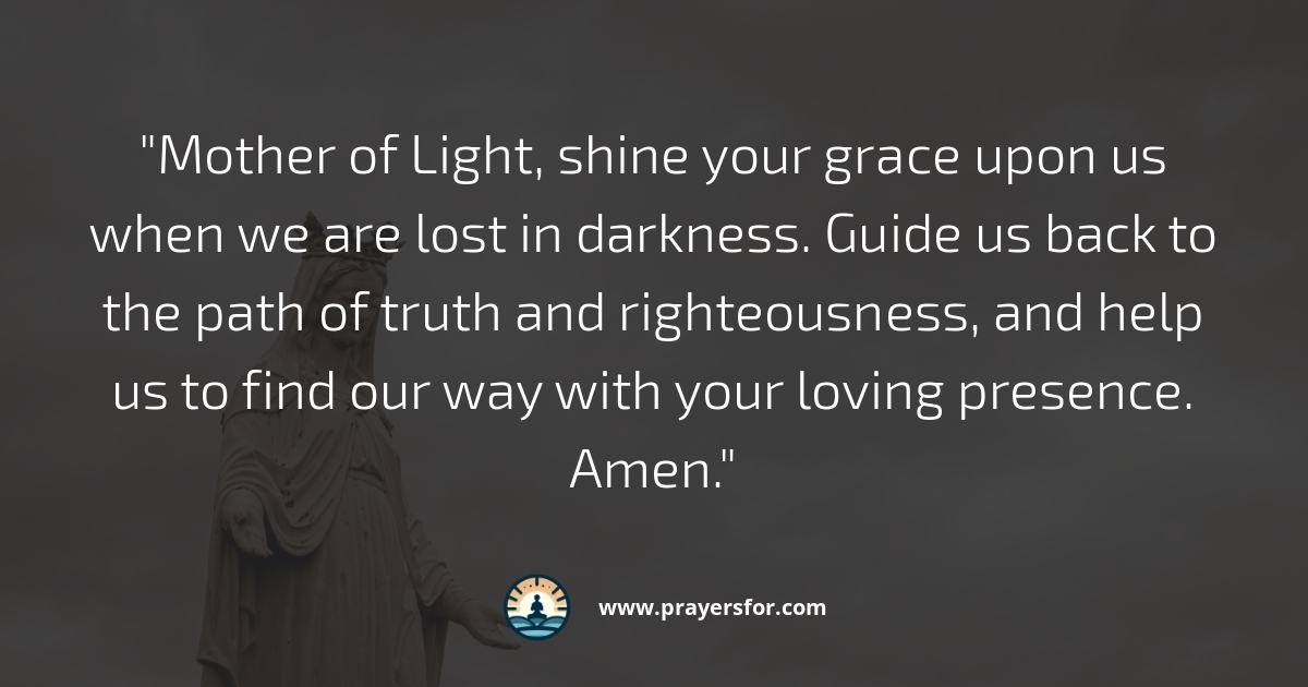 Light in Darkness Prayer
