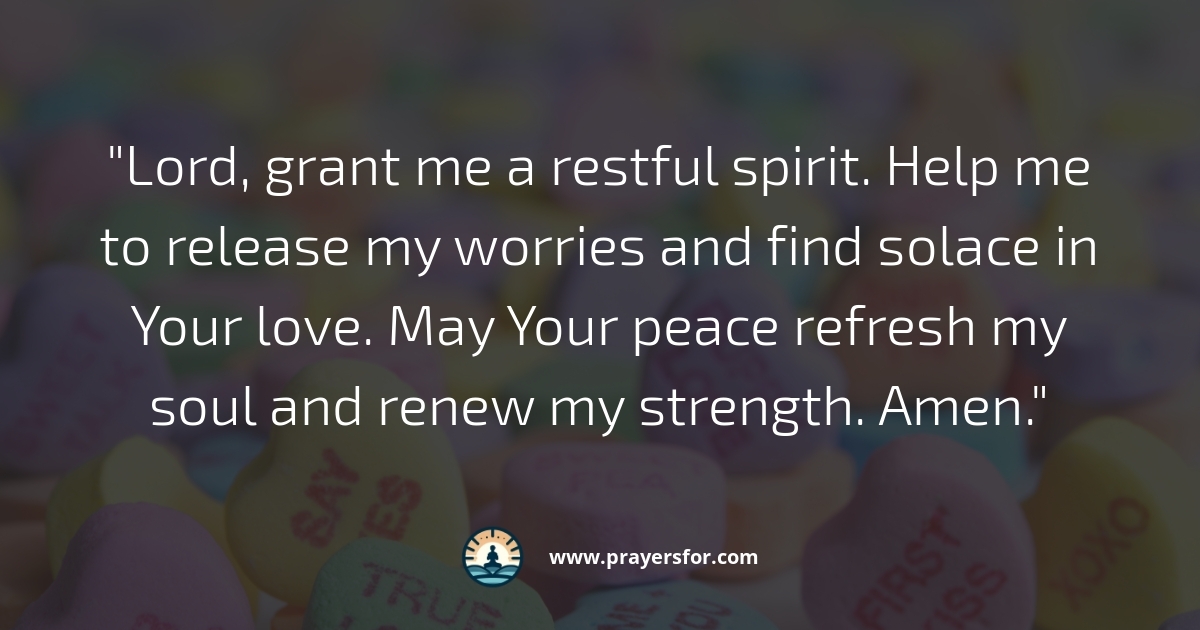 Restful Spirit Prayer