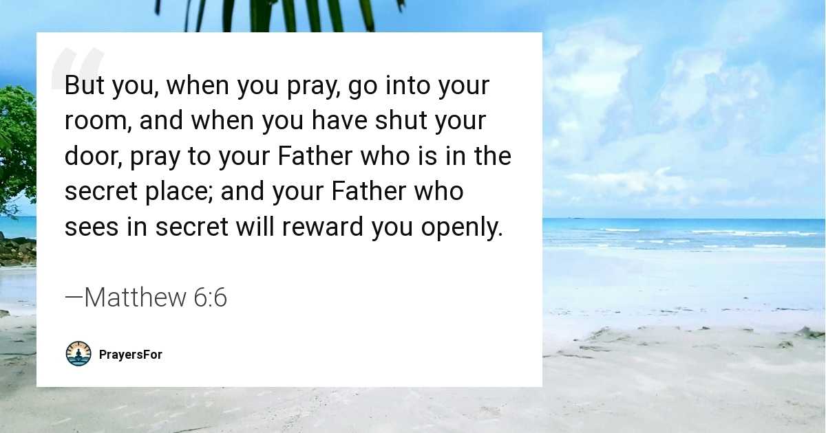 Matthew 6:6