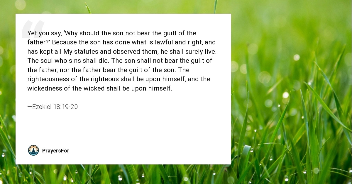 Ezekiel 18:19-20