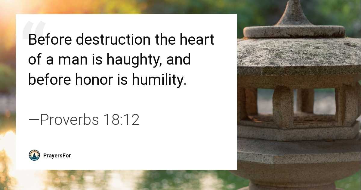 Proverbs 18:12
