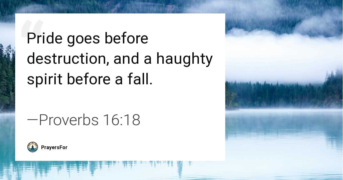Proverbs 16:18