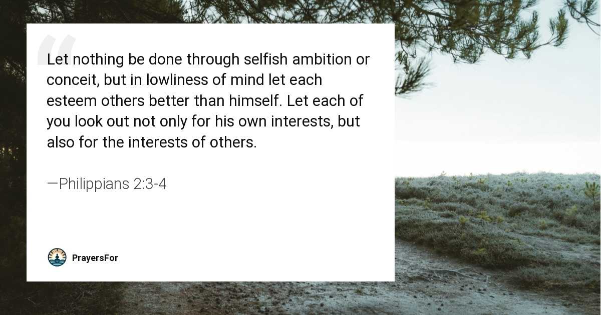 Philippians 2:3-4