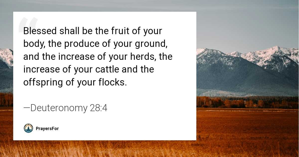 Deuteronomy 28:4