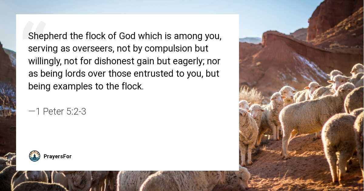 1 Peter 5:2-3