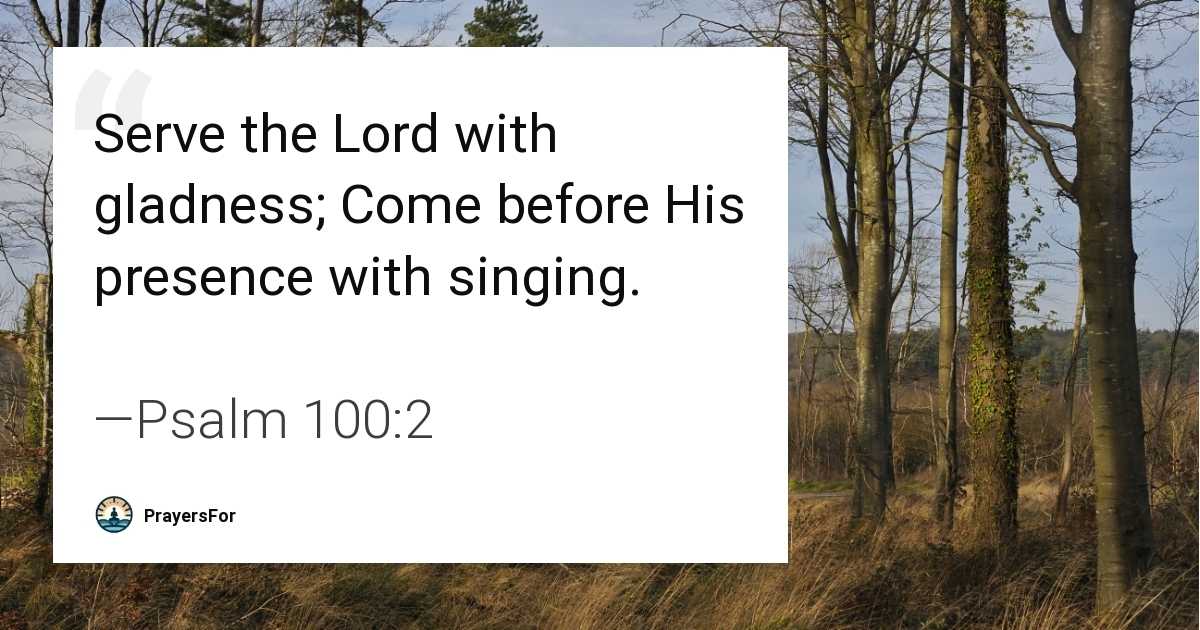 Psalm 100:2