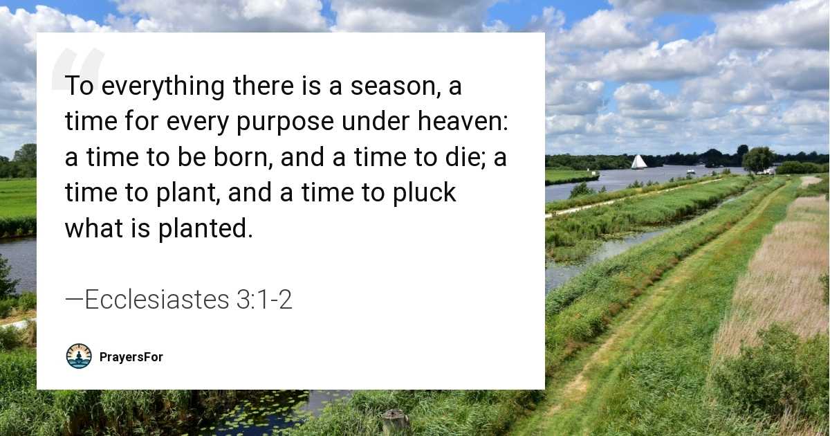 Ecclesiastes 3:1-2