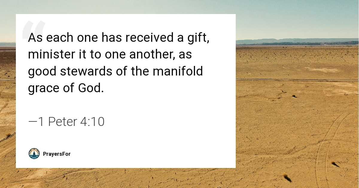 1 Peter 4:10