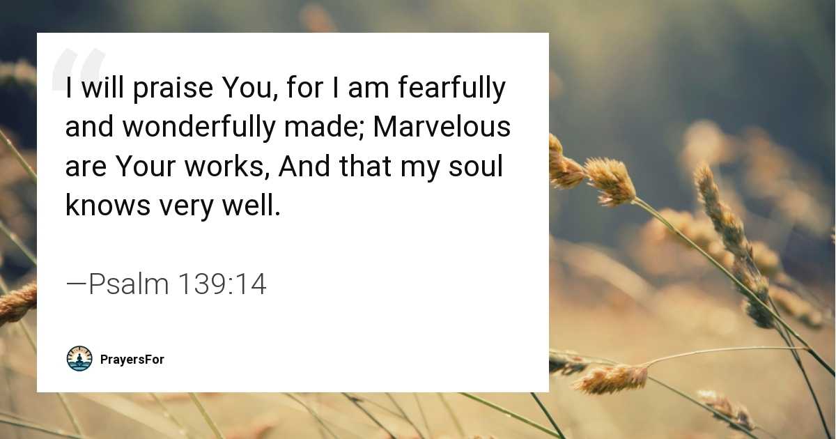 Psalm 139:14