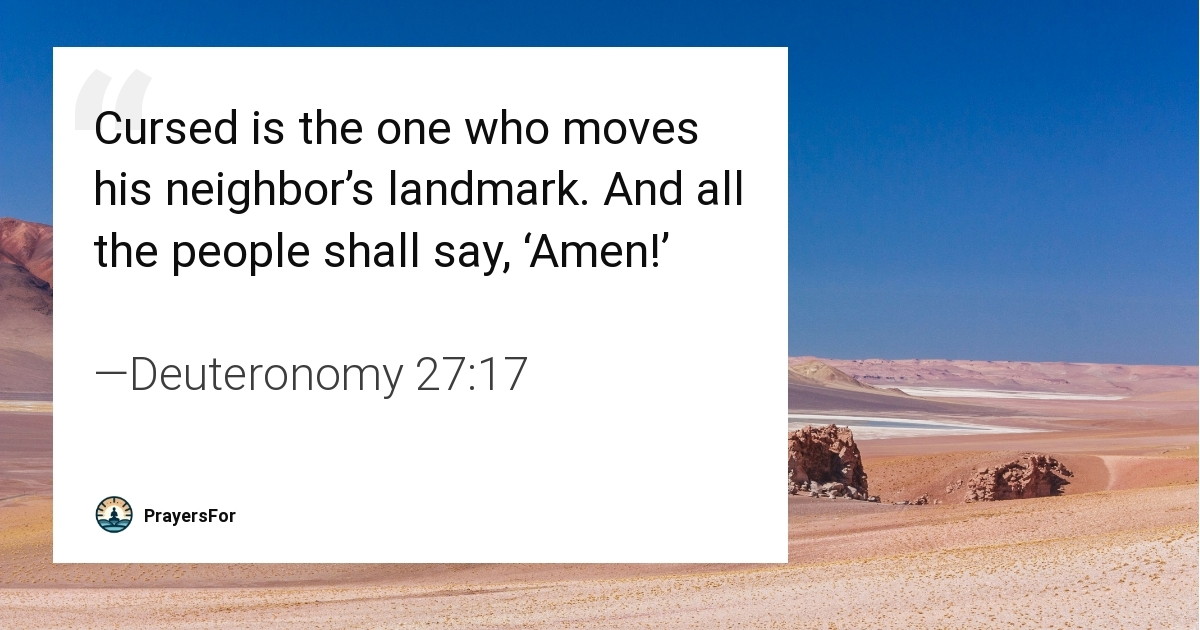 Deuteronomy 27:17
