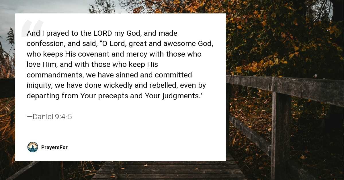 Daniel 9:4-5
