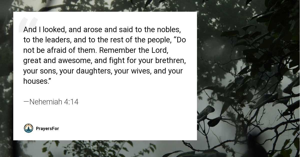 Nehemiah 4:14