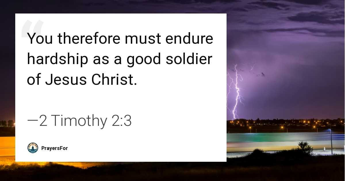 2 Timothy 2:3