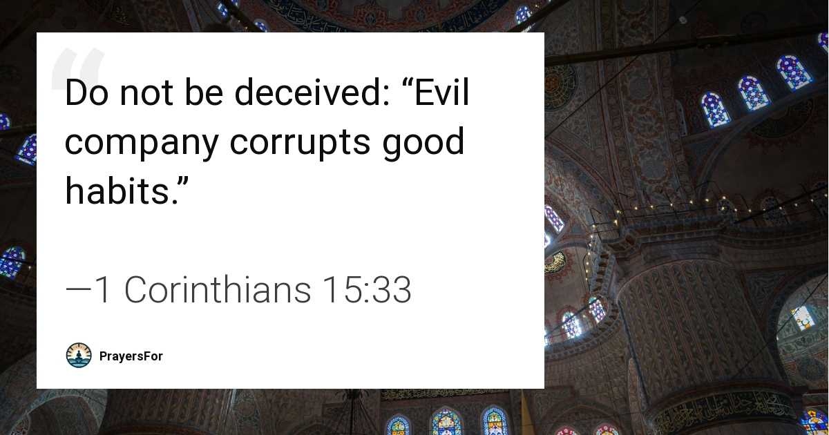 1 Corinthians 15:33