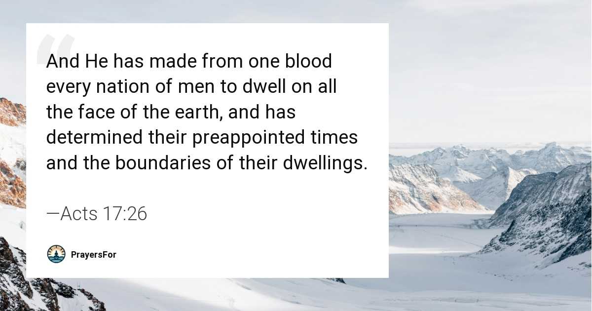 Acts 17:26