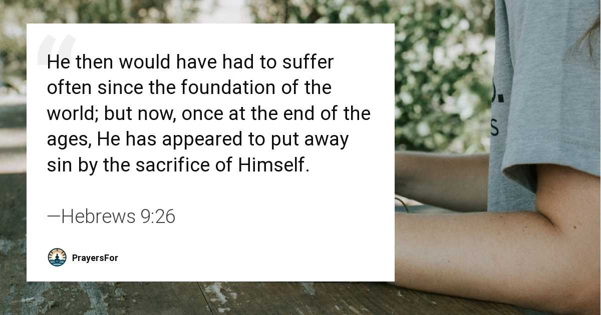 Hebrews 9:26