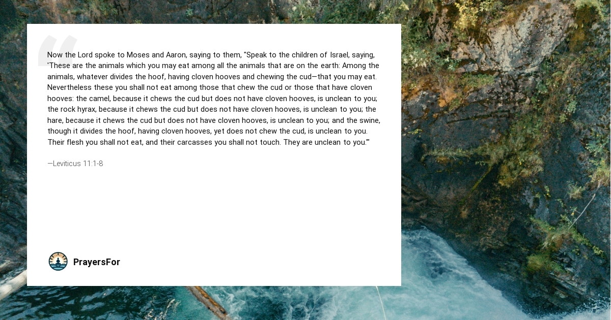 Leviticus 11:1-8