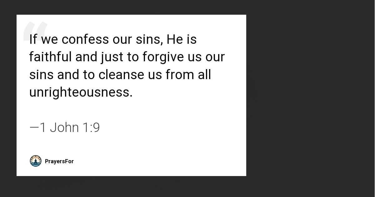 1 John 1:9