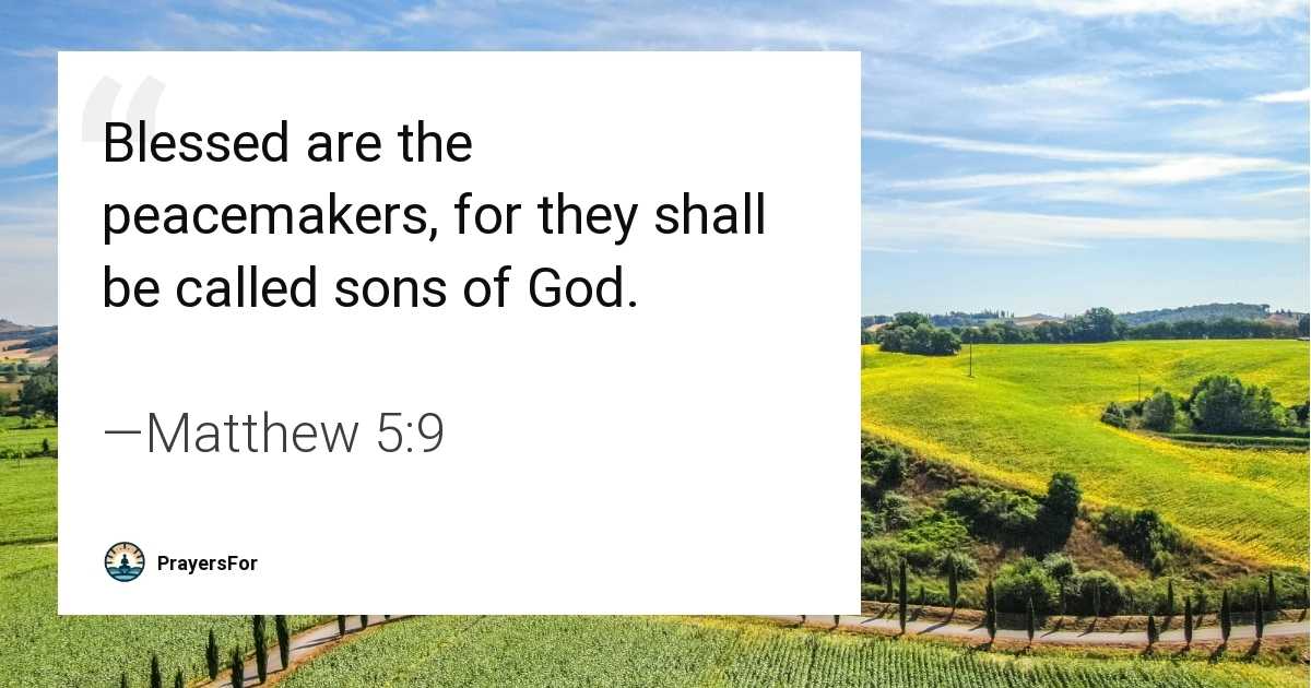 Matthew 5:9