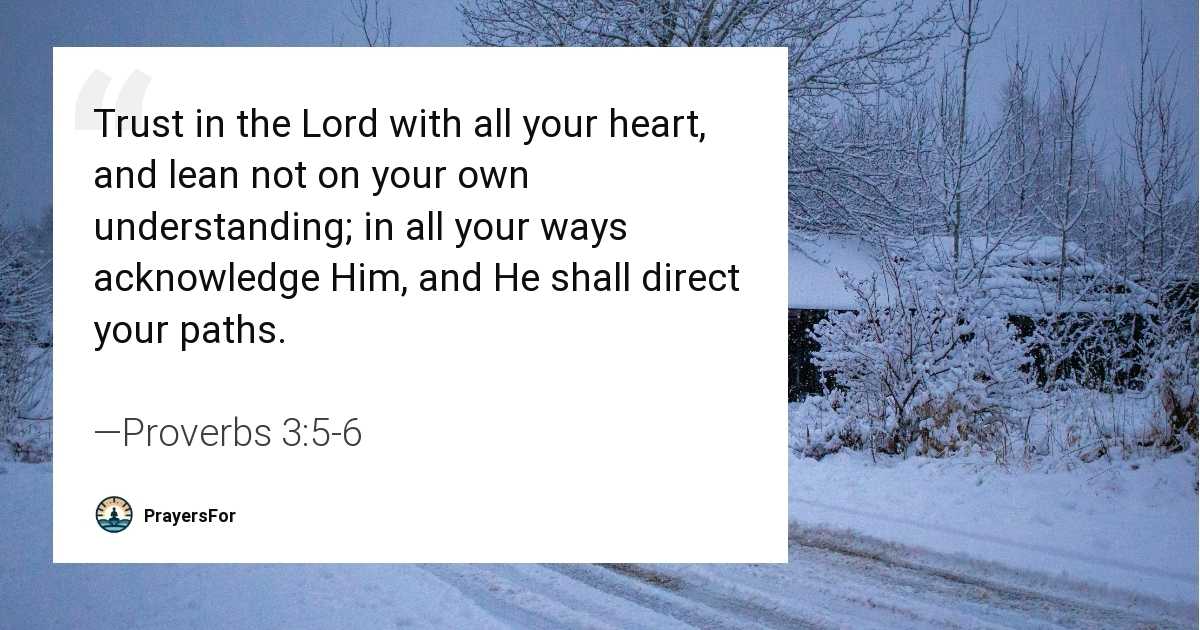 Proverbs 3:5-6