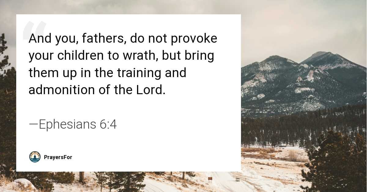Ephesians 6:4