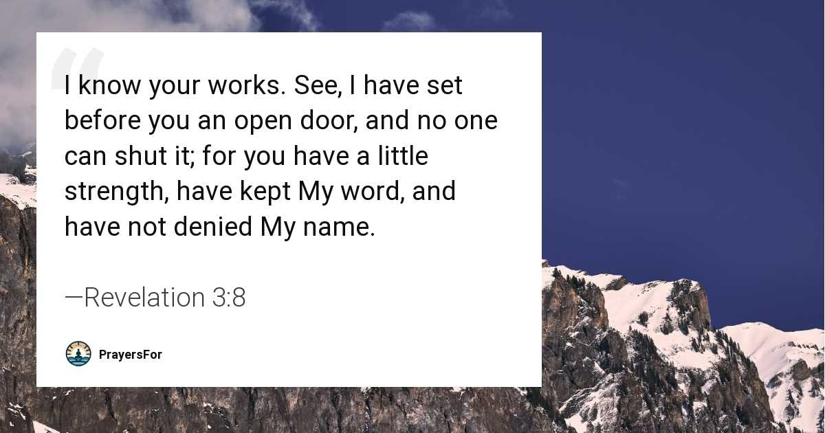 Revelation 3:8