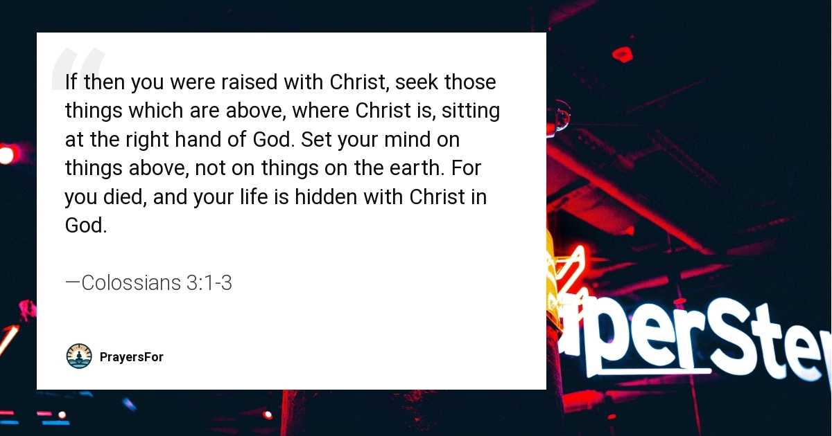 Colossians 3:1-3